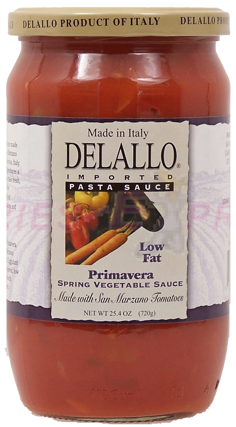 Delallo&nbsp;&nbsp;primavera spring vegetable sauce made with san marzano tomatoes Full-Size Picture
